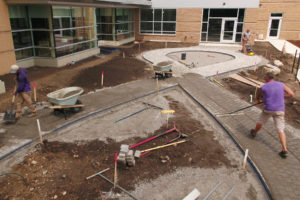 landscape construction project